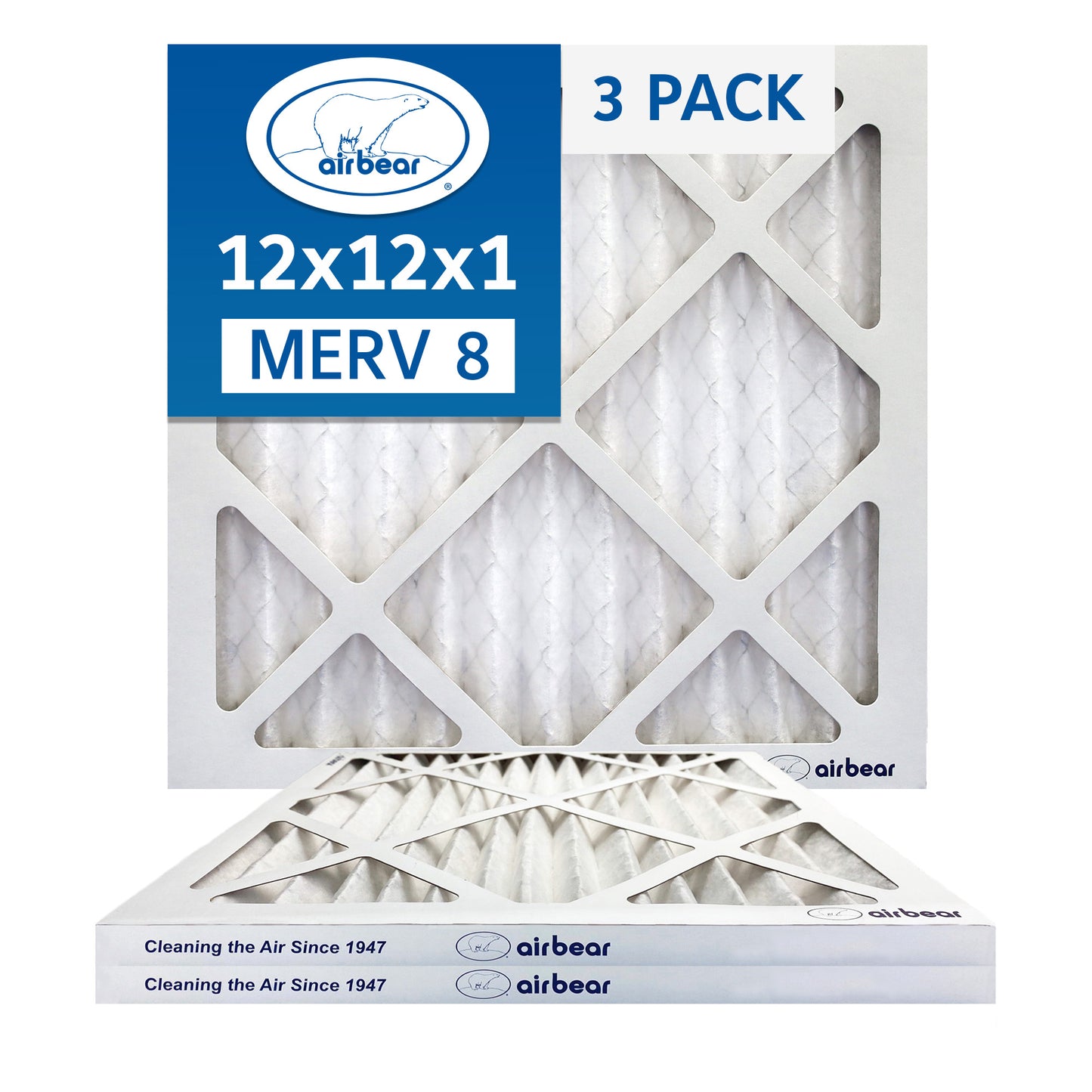 Air Bear 12x12x1 Pleated Air Filter