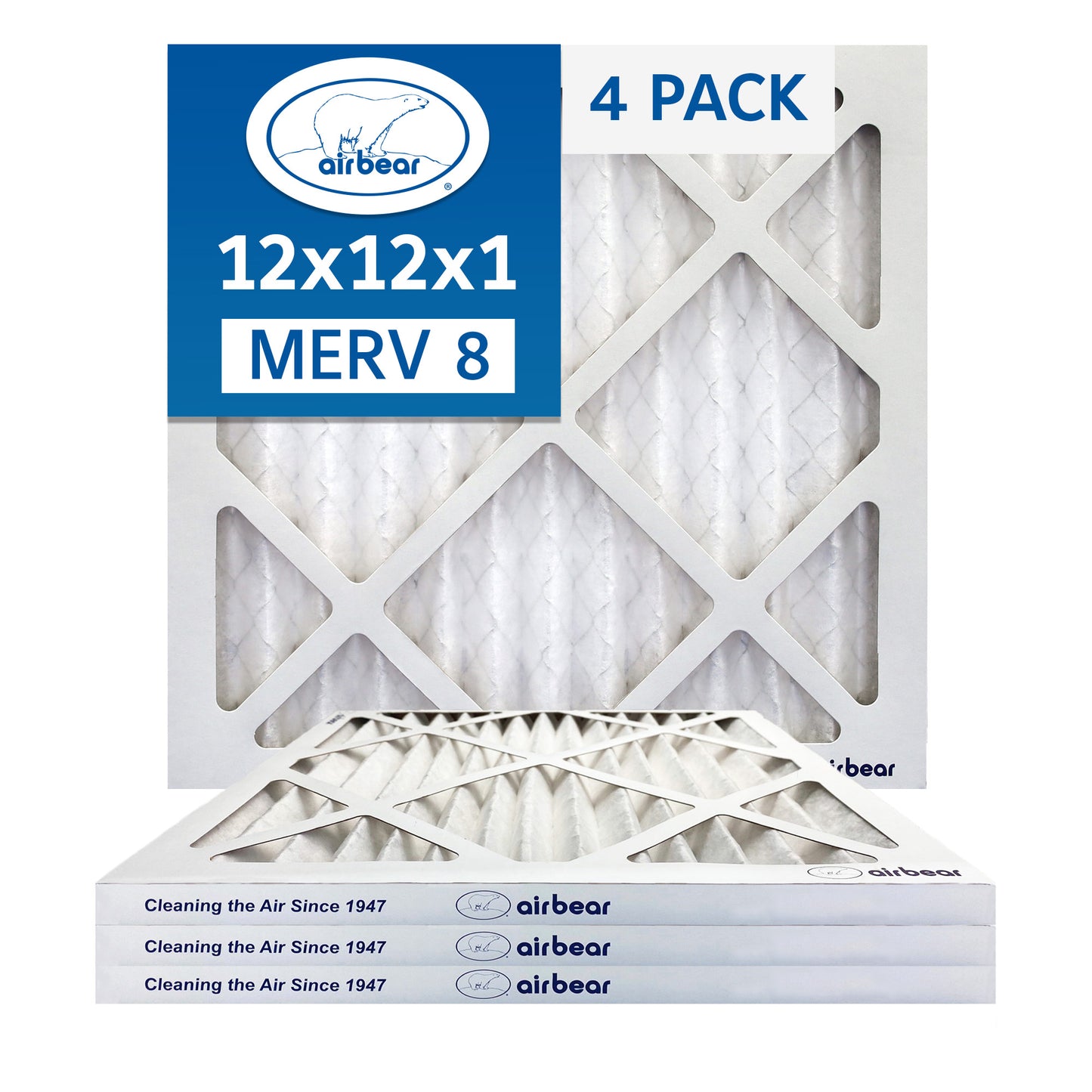 Air Bear 12x12x1 Pleated Air Filter