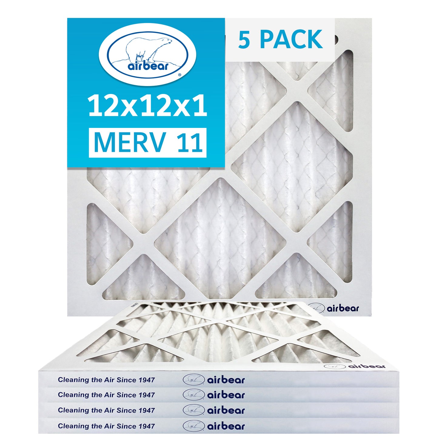 Air Bear 12x12x1 Pleated Air Filter