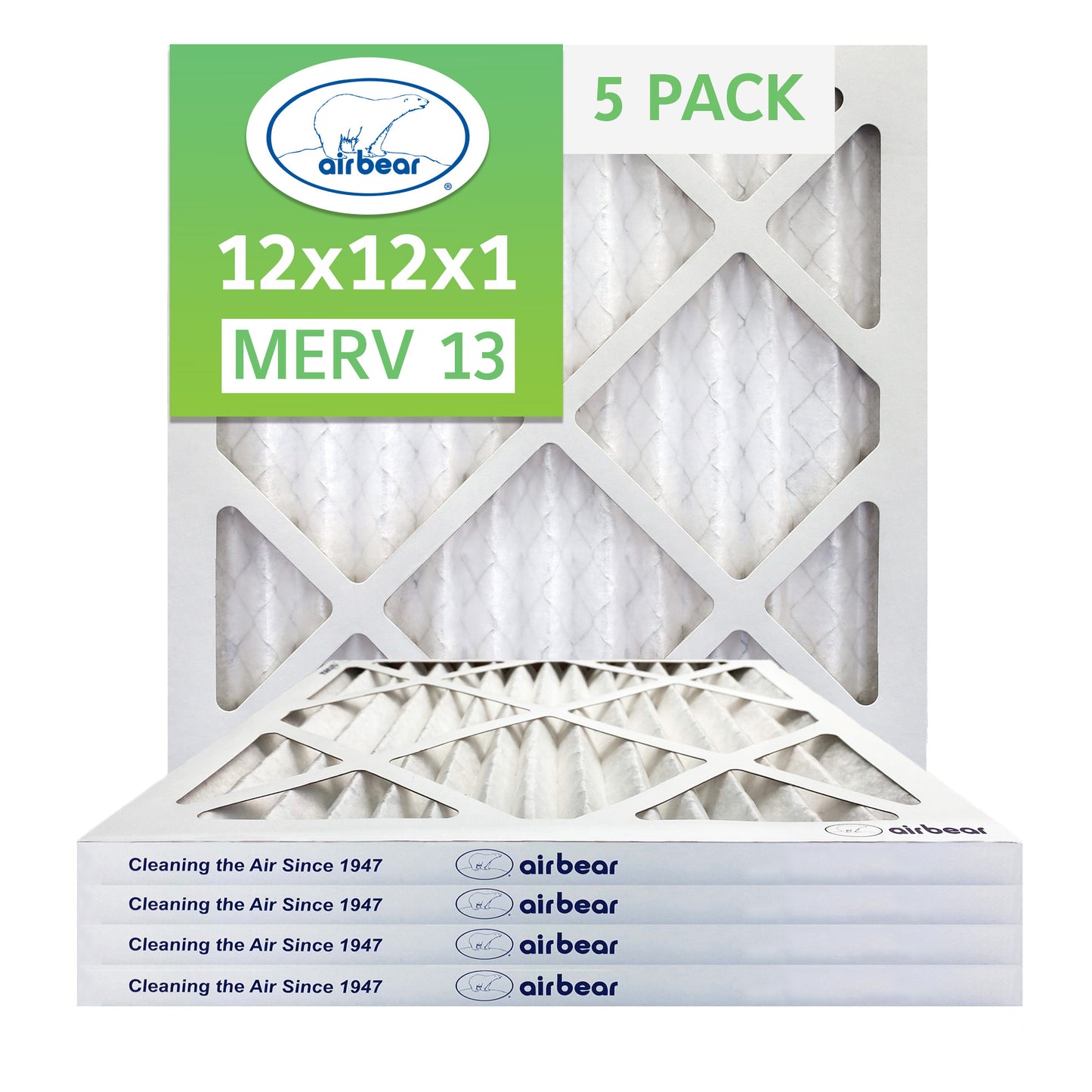 Air Bear 12x12x1 Pleated Air Filter
