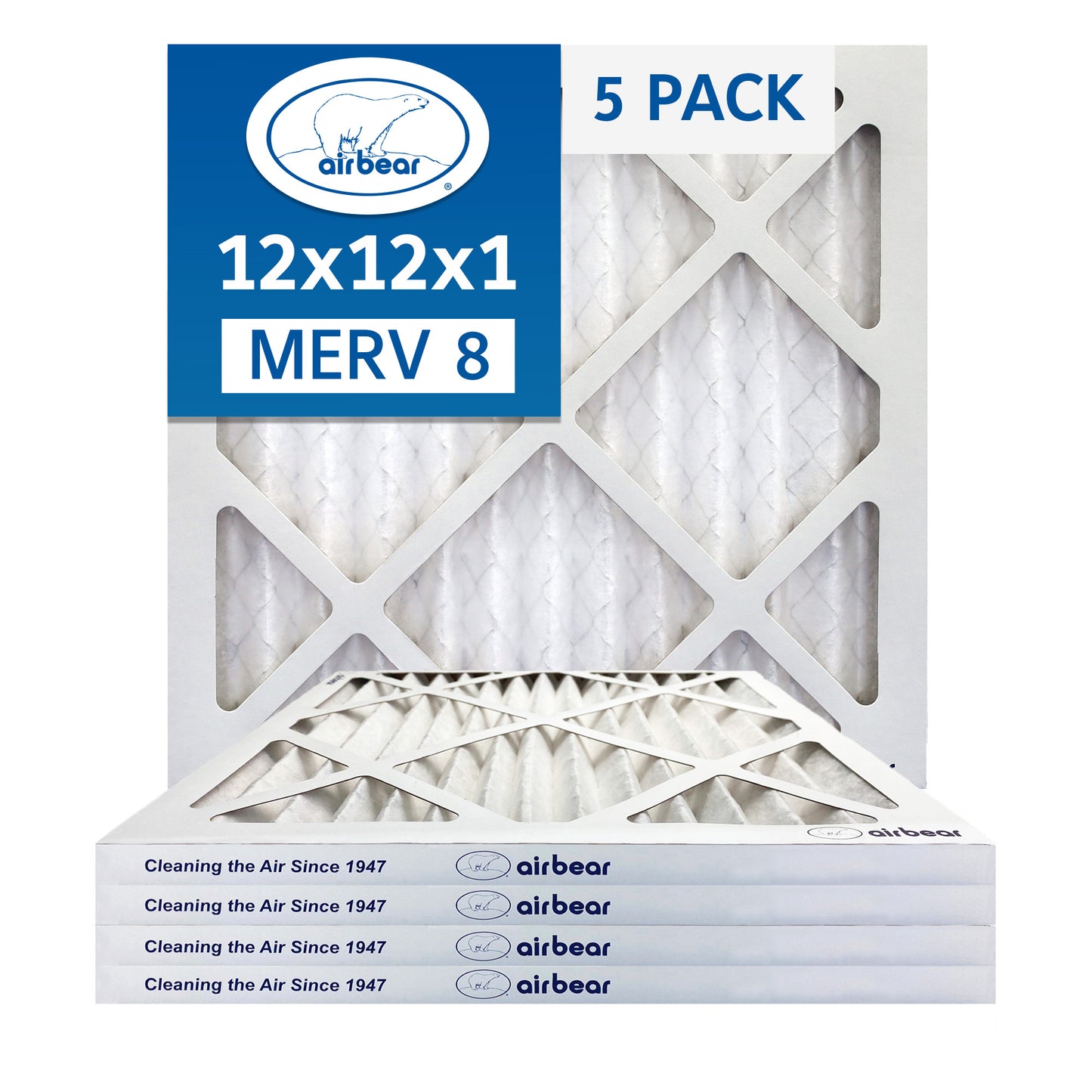 Air Bear 12x12x1 Pleated Air Filter
