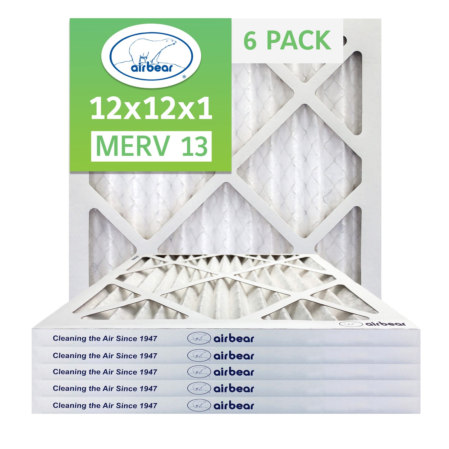 Air Bear 12x12x1 Pleated Air Filter