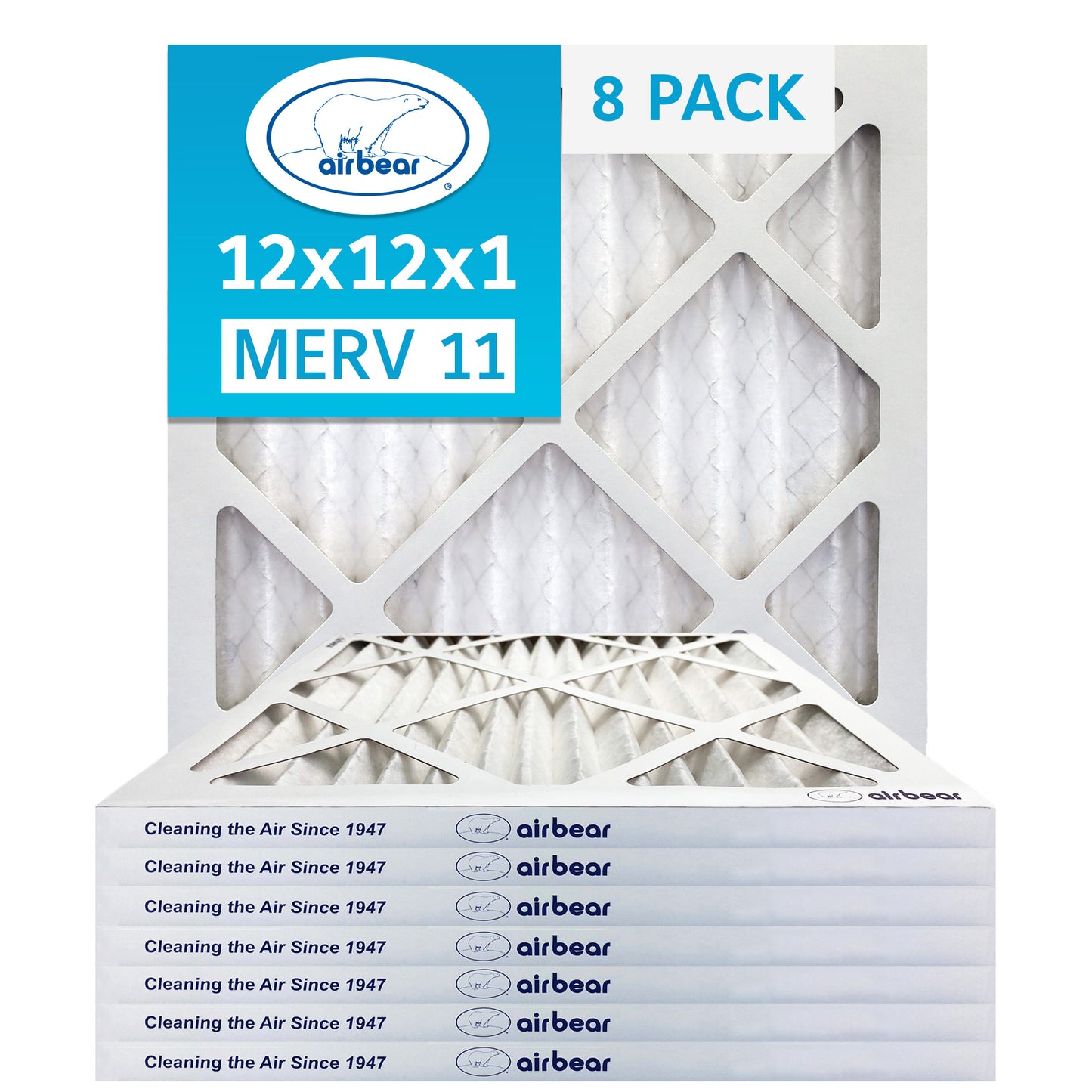 Air Bear 12x12x1 Pleated Air Filter