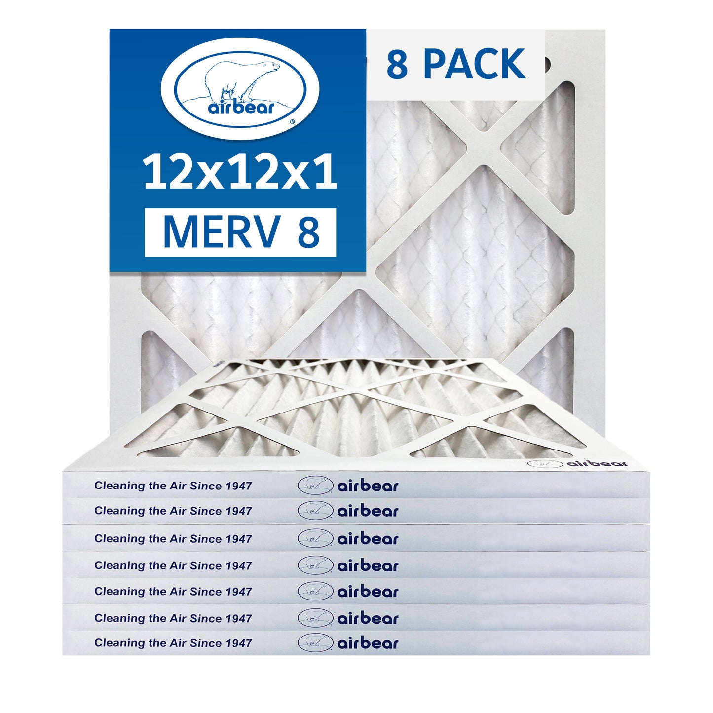 Air Bear 12x12x1 Pleated Air Filter