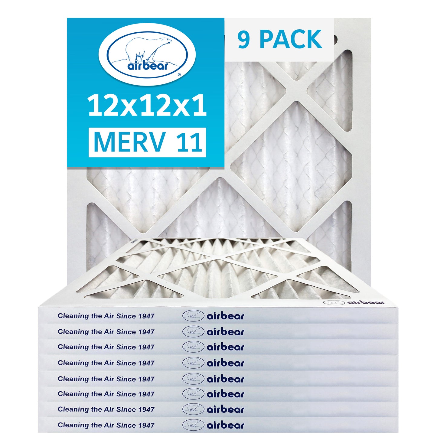 Air Bear 12x12x1 Pleated Air Filter