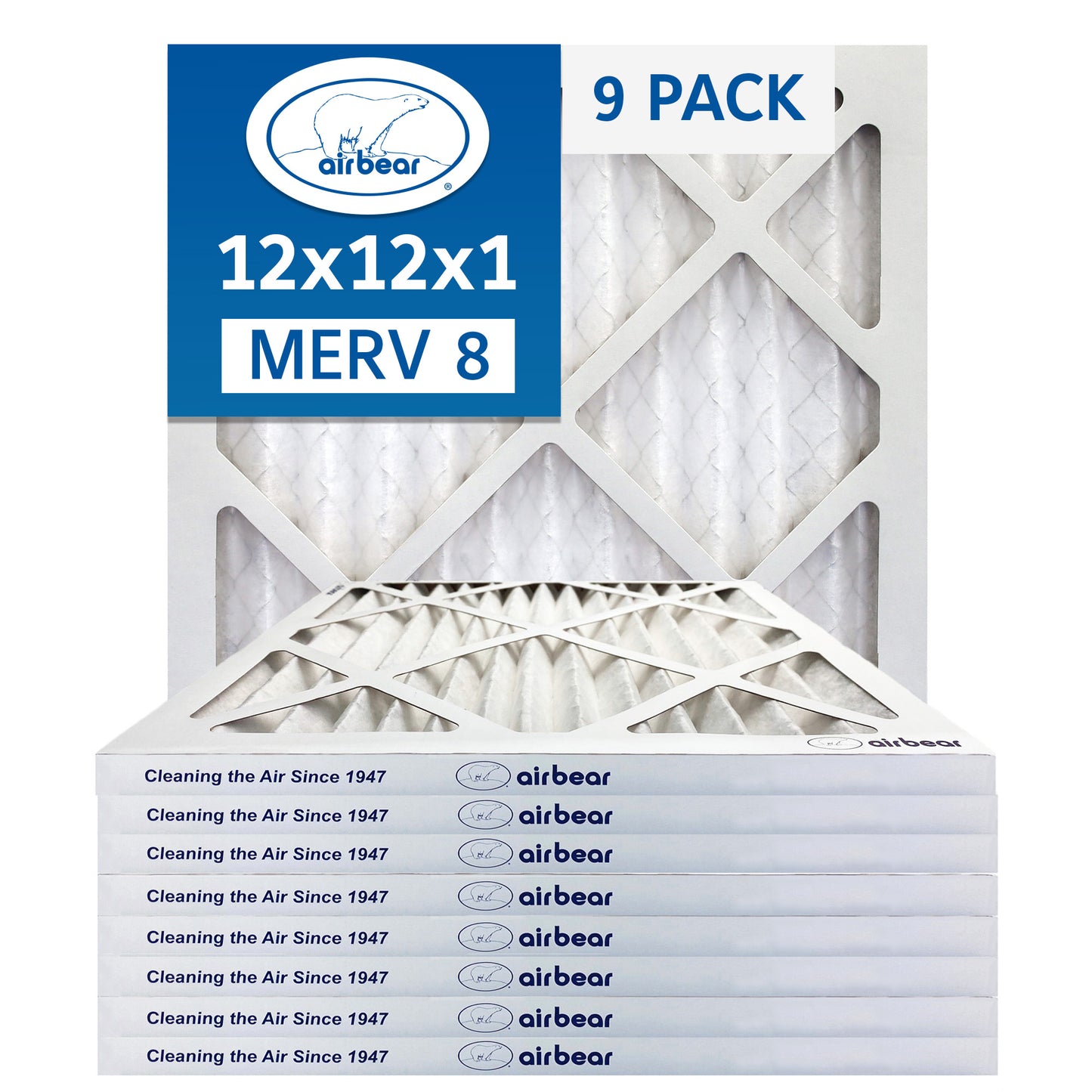 Air Bear 12x12x1 Pleated Air Filter