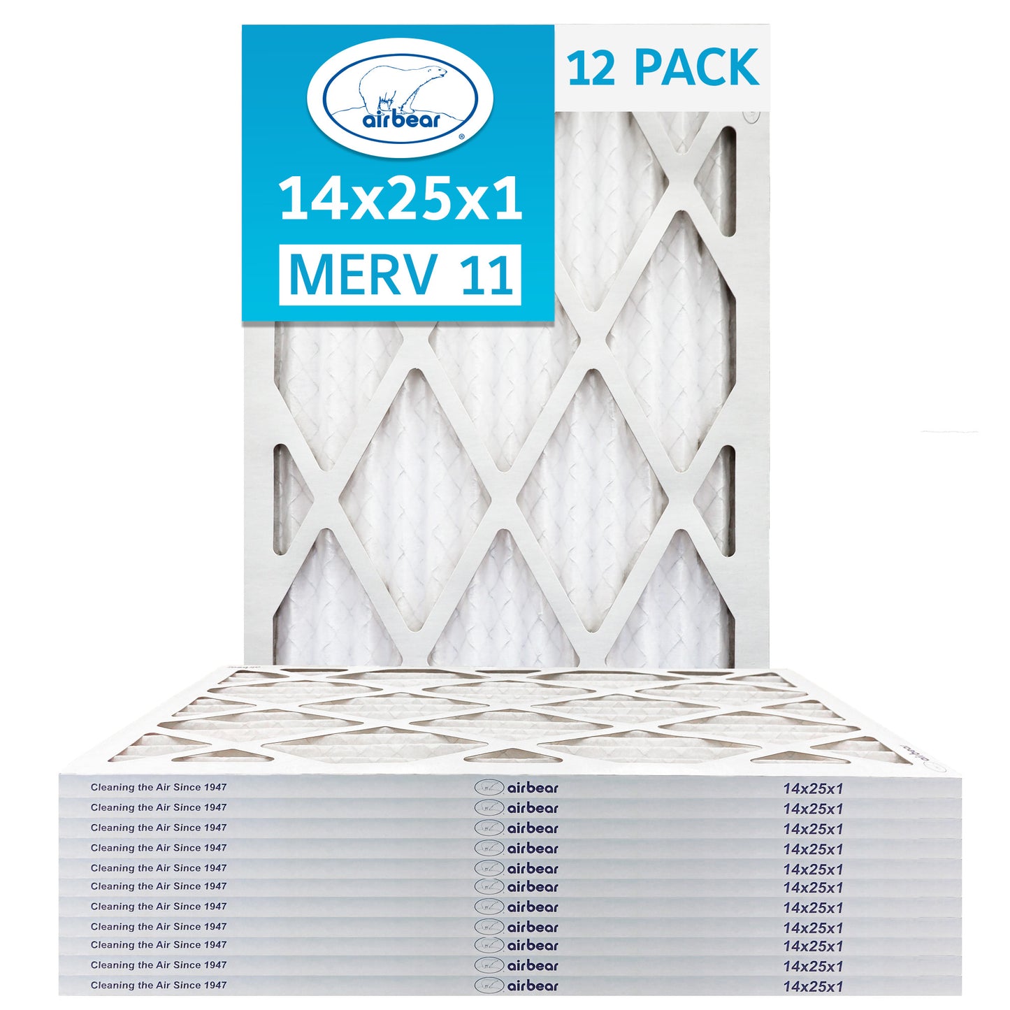 14x25x1 Air Bear  Pleated Air Filter