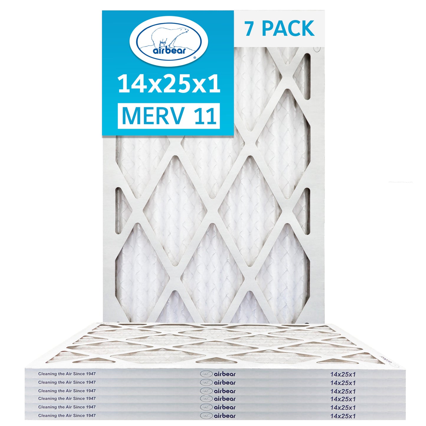 14x25x1 Air Bear  Pleated Air Filter