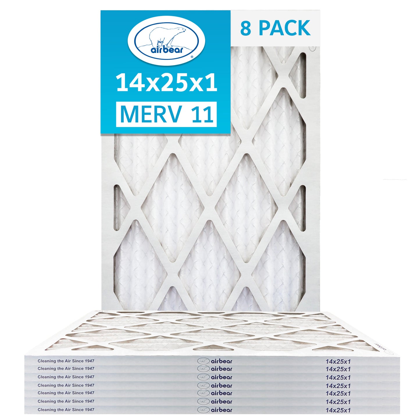 14x25x1 Air Bear  Pleated Air Filter