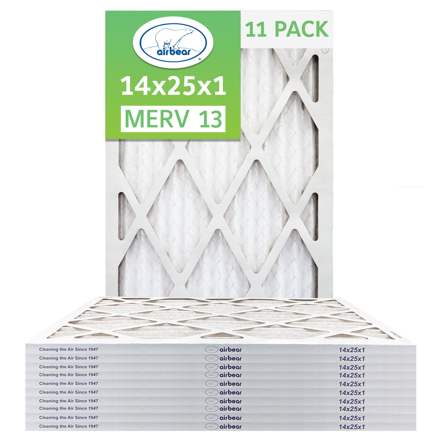 14x25x1 Air Bear  Pleated Air Filter
