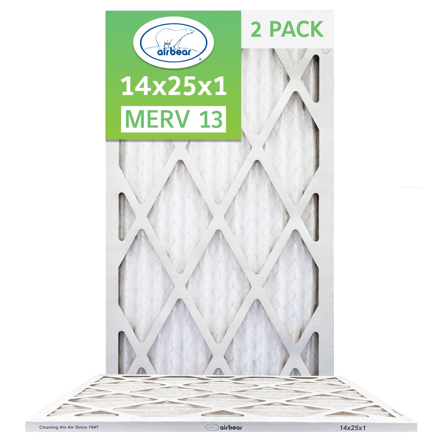 14x25x1 Air Bear  Pleated Air Filter