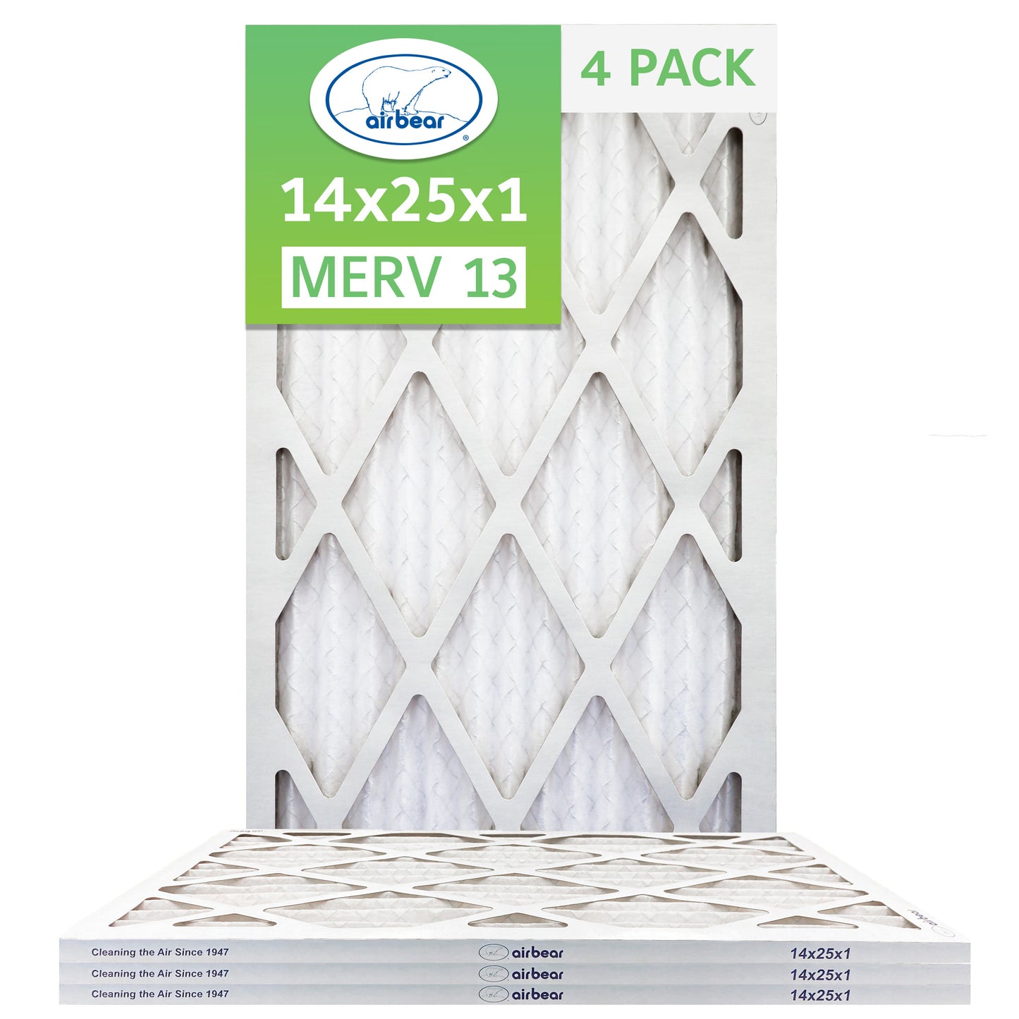 14x25x1 Air Bear  Pleated Air Filter