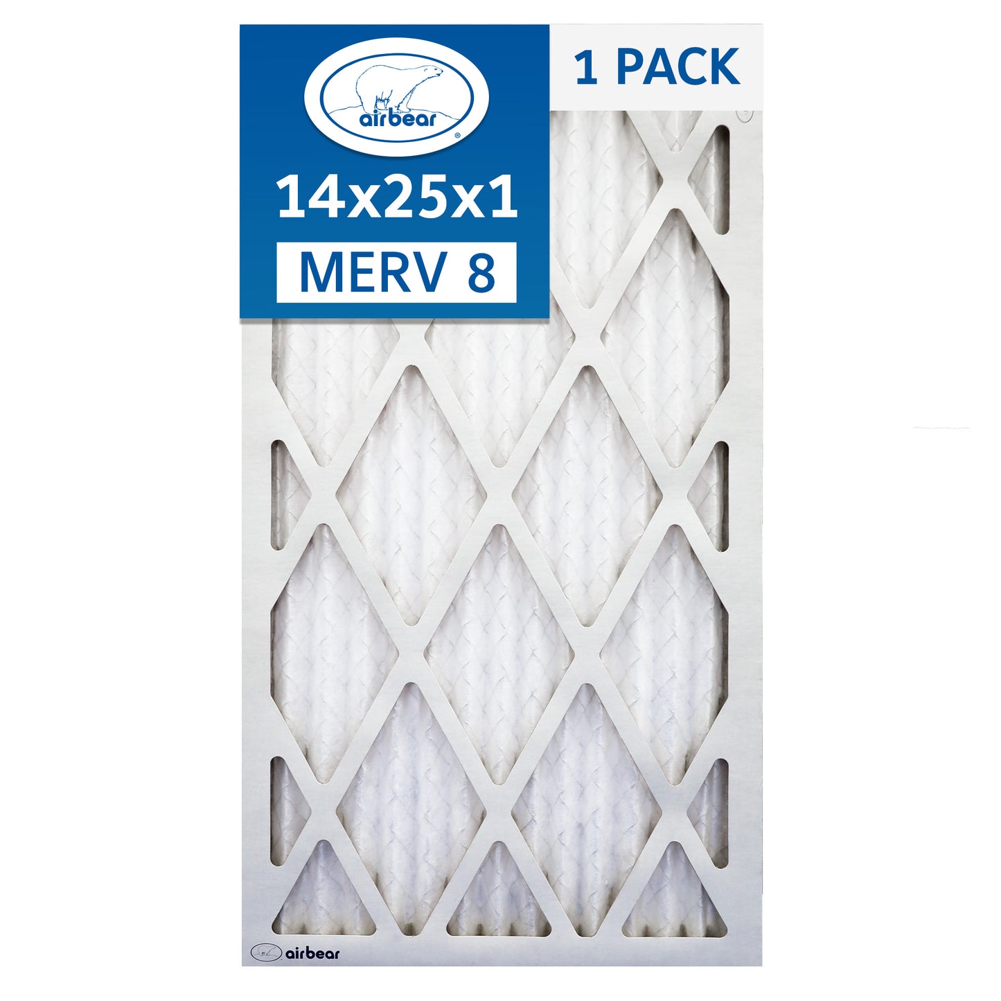 14x25x1 Air Bear  Pleated Air Filter
