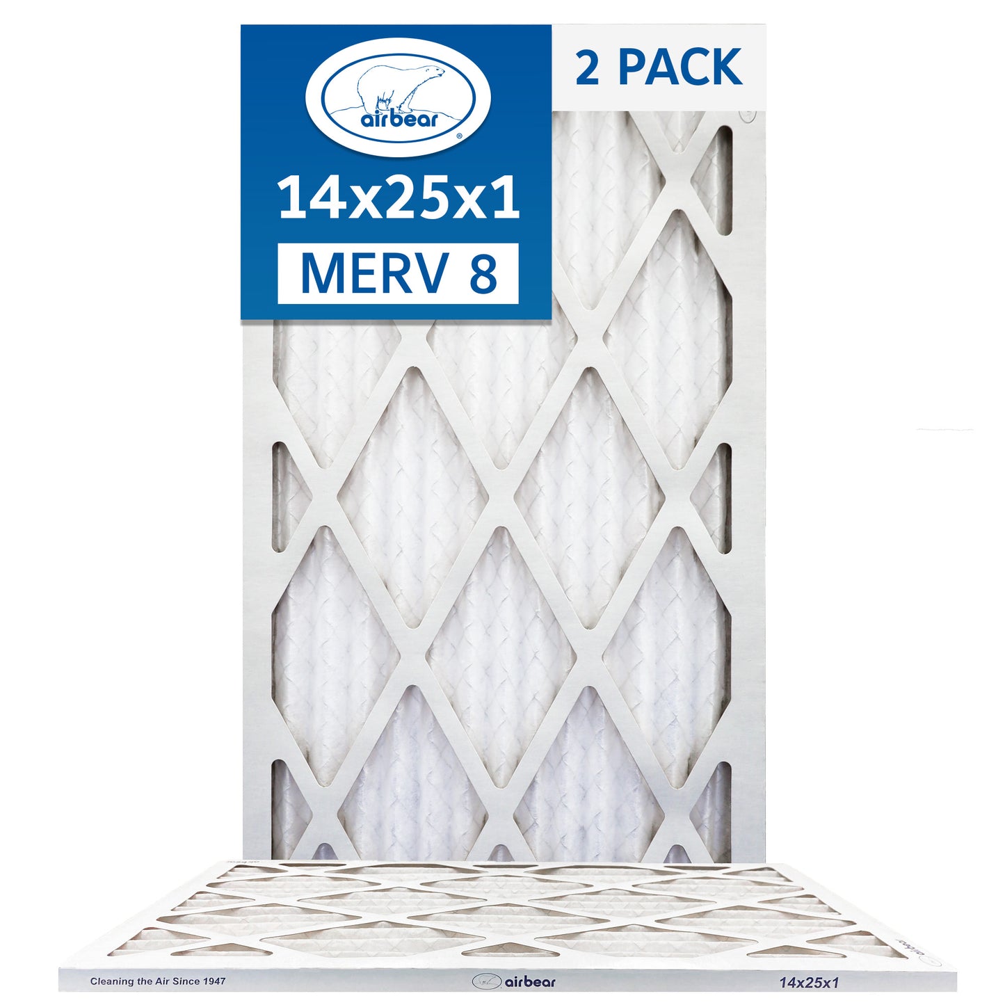 14x25x1 Air Bear  Pleated Air Filter