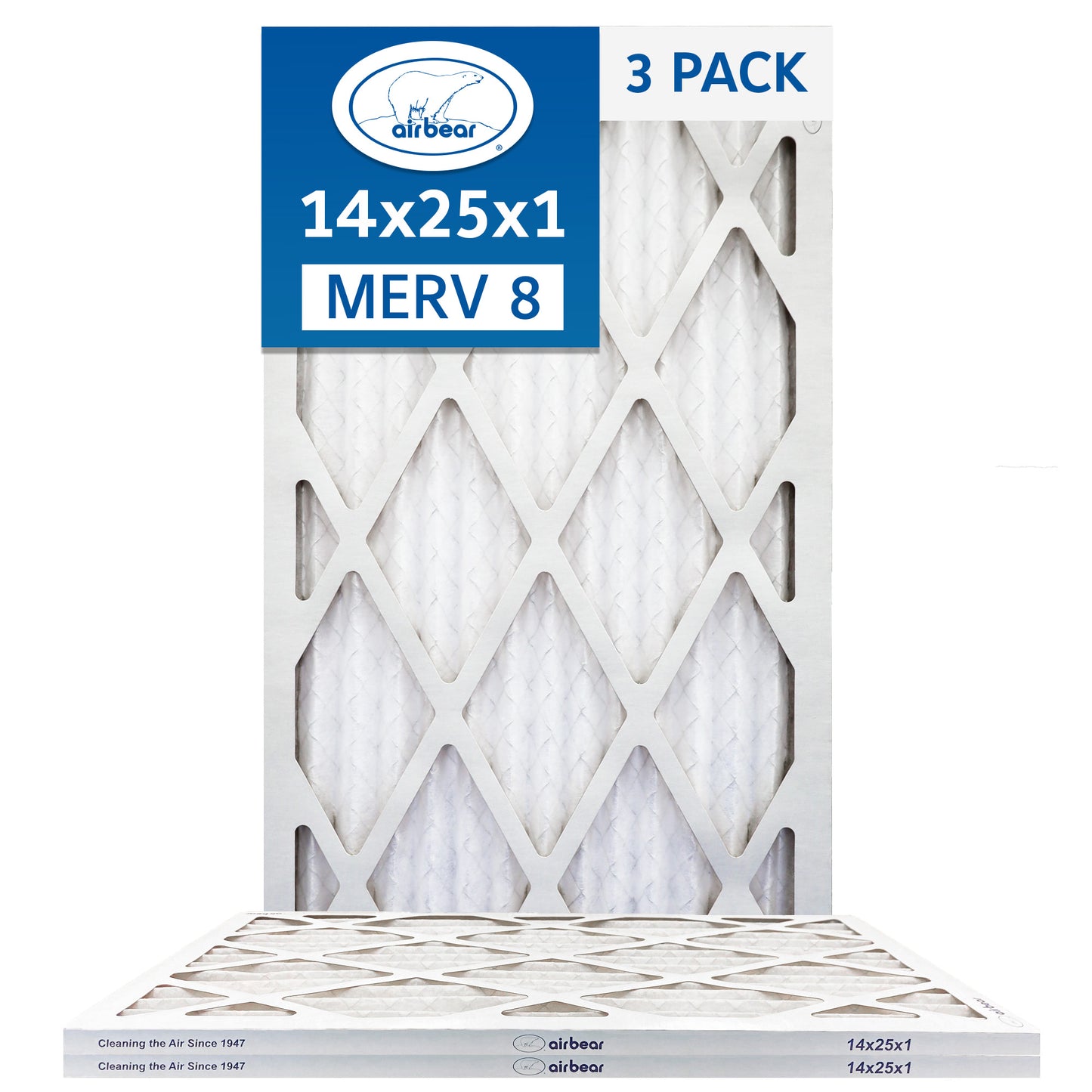 14x25x1 Air Bear  Pleated Air Filter