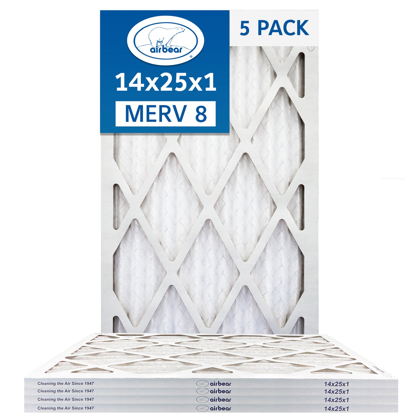 14x25x1 Air Bear  Pleated Air Filter