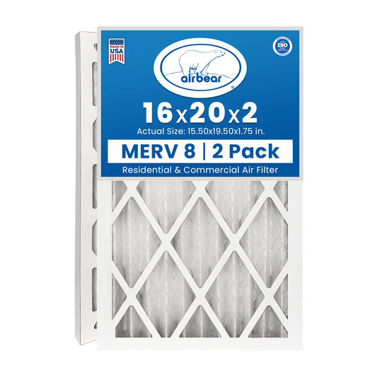 Air Bear 16x20x2 Pleated Air Filters
