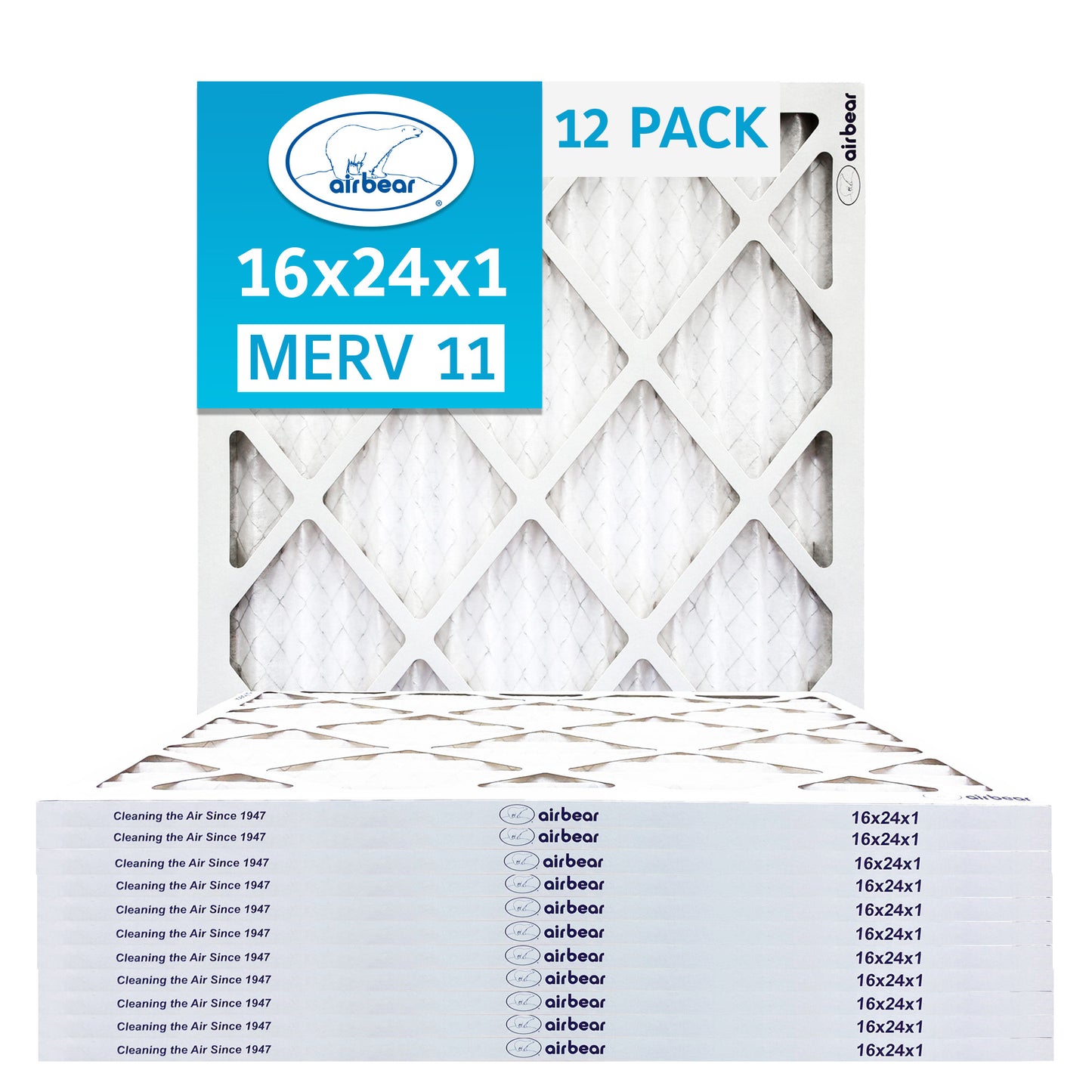 Air Bear 16x24x1 Pleated Air Filters