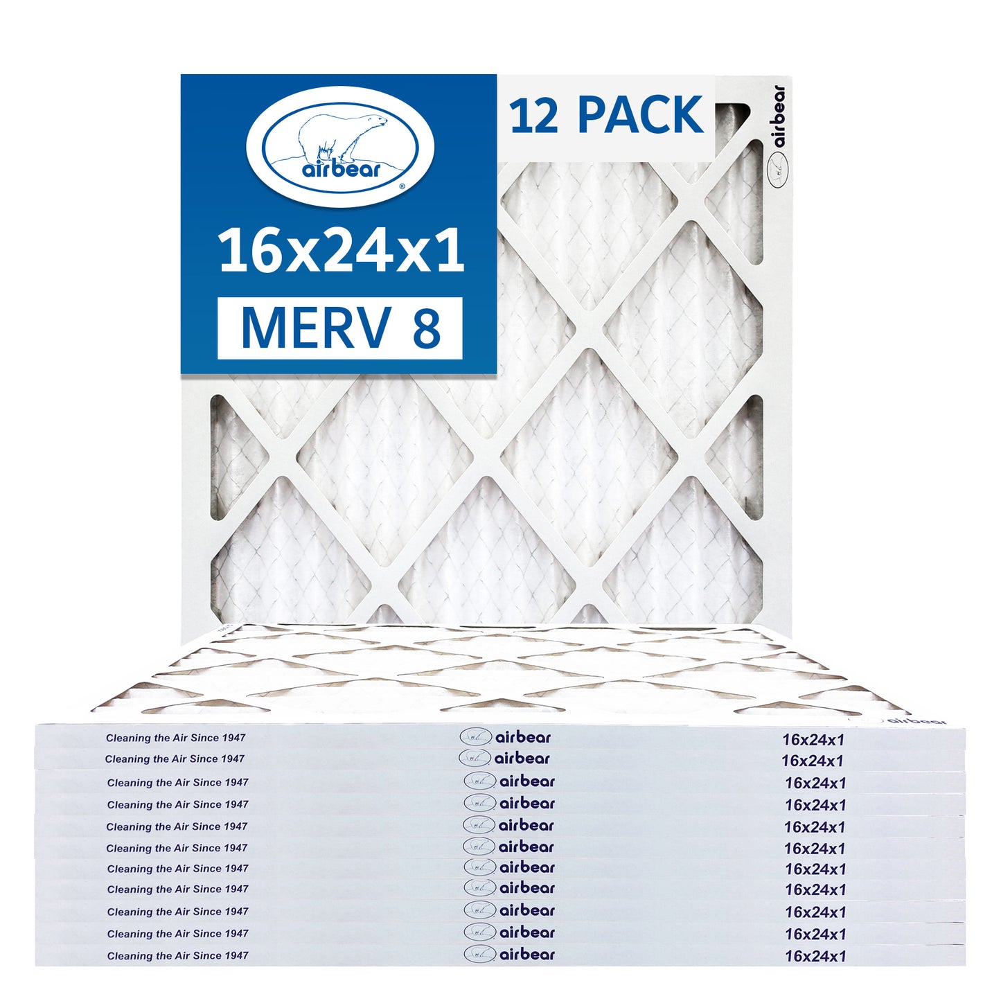 Air Bear 16x24x1 Pleated Air Filters