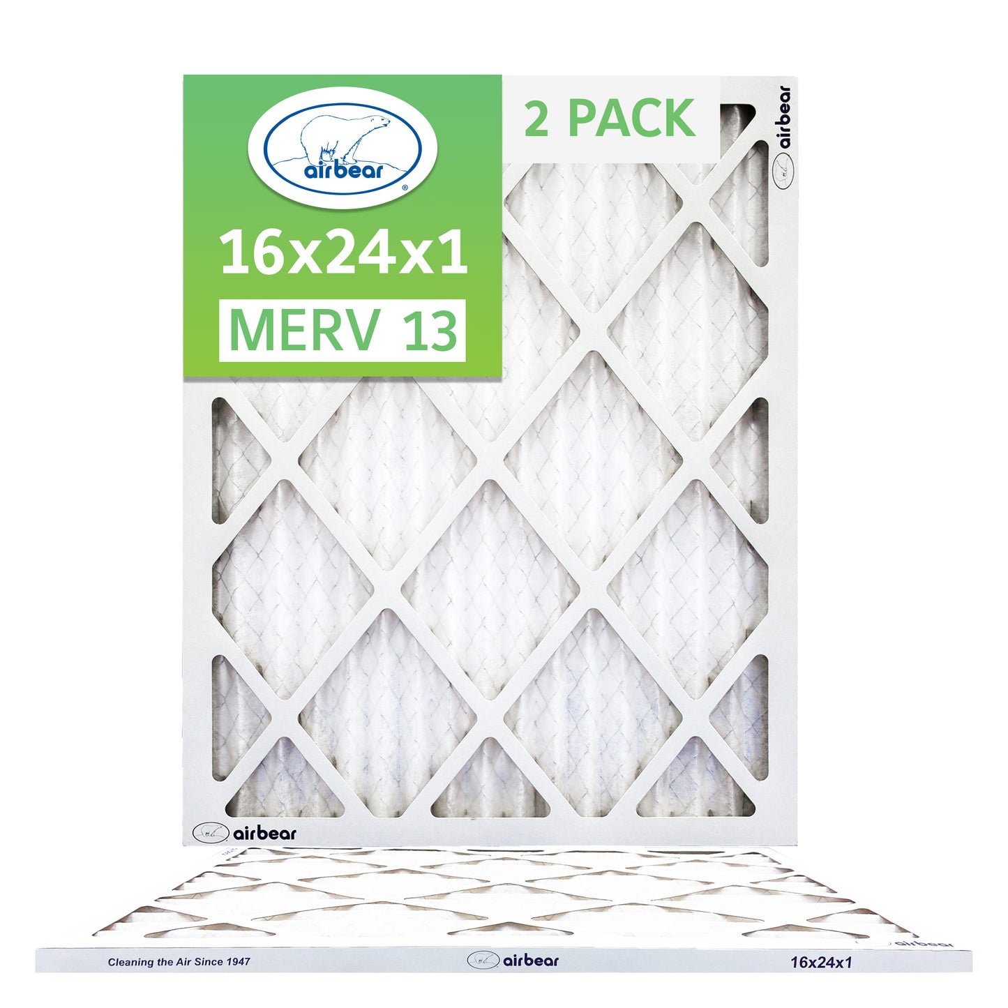 Air Bear 16x24x1 Pleated Air Filters