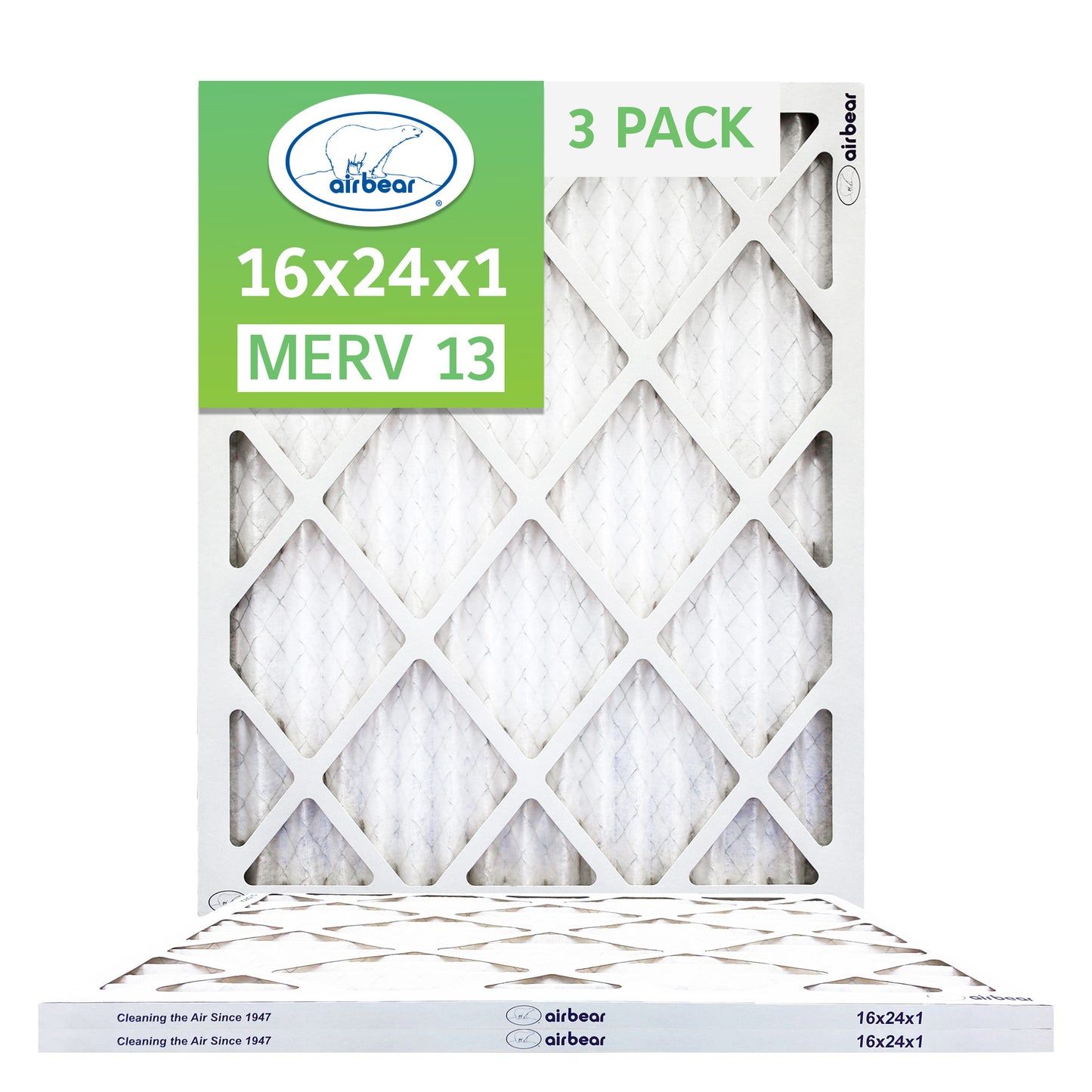 Air Bear 16x24x1 Pleated Air Filters
