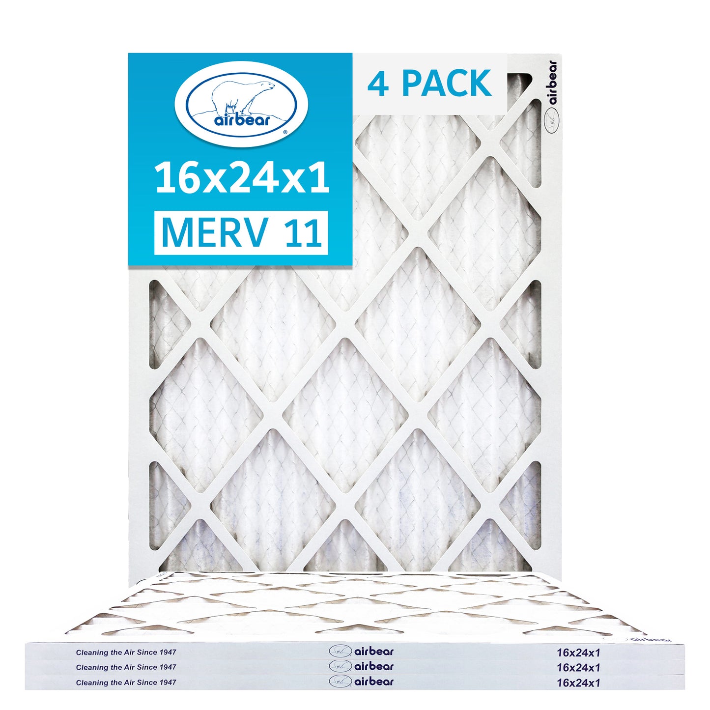 Air Bear 16x24x1 Pleated Air Filters