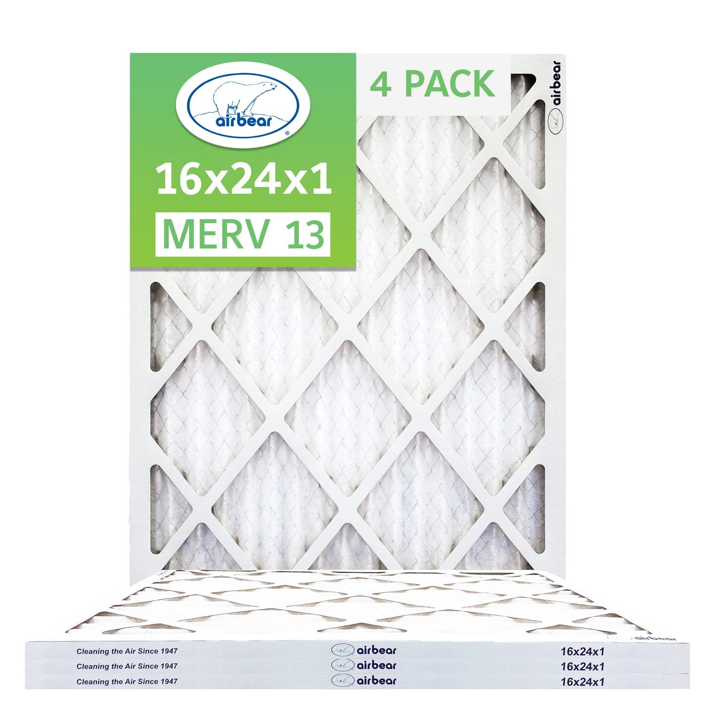 Air Bear 16x24x1 Pleated Air Filters