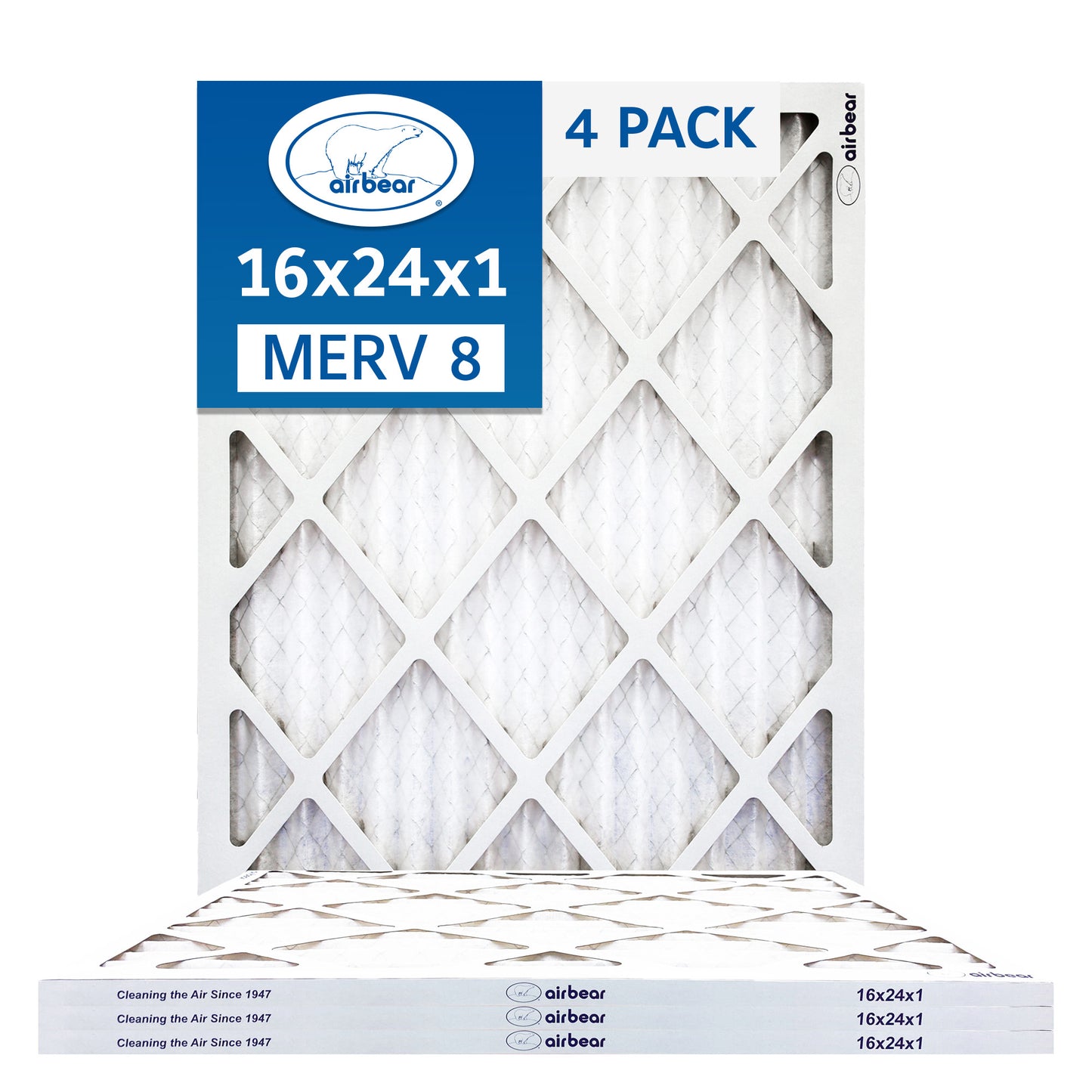 Air Bear 16x24x1 Pleated Air Filters