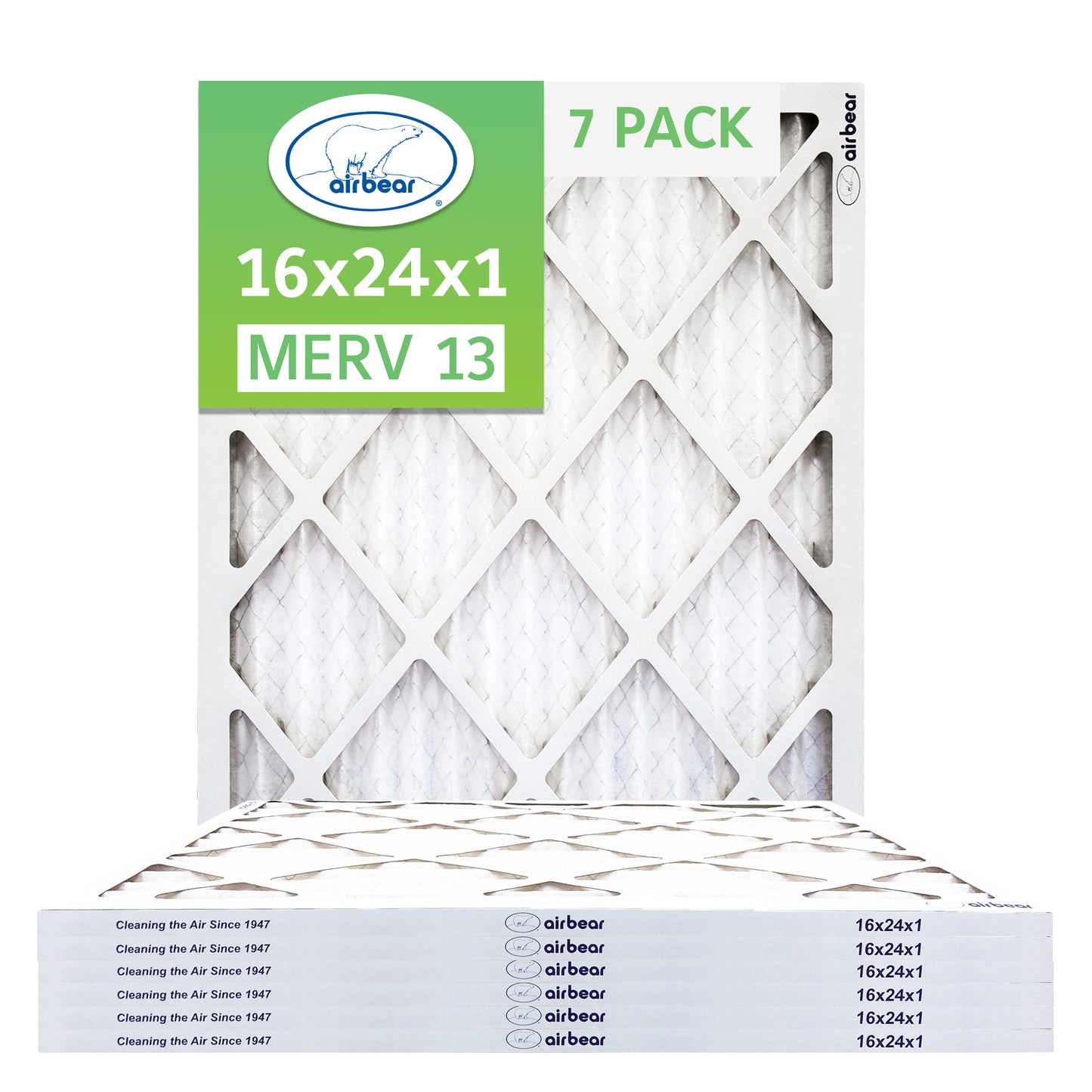 Air Bear 16x24x1 Pleated Air Filters
