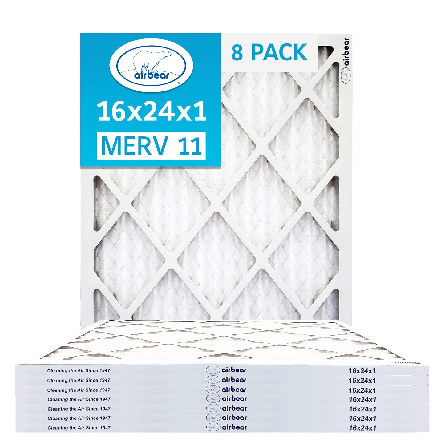 Air Bear 16x24x1 Pleated Air Filters