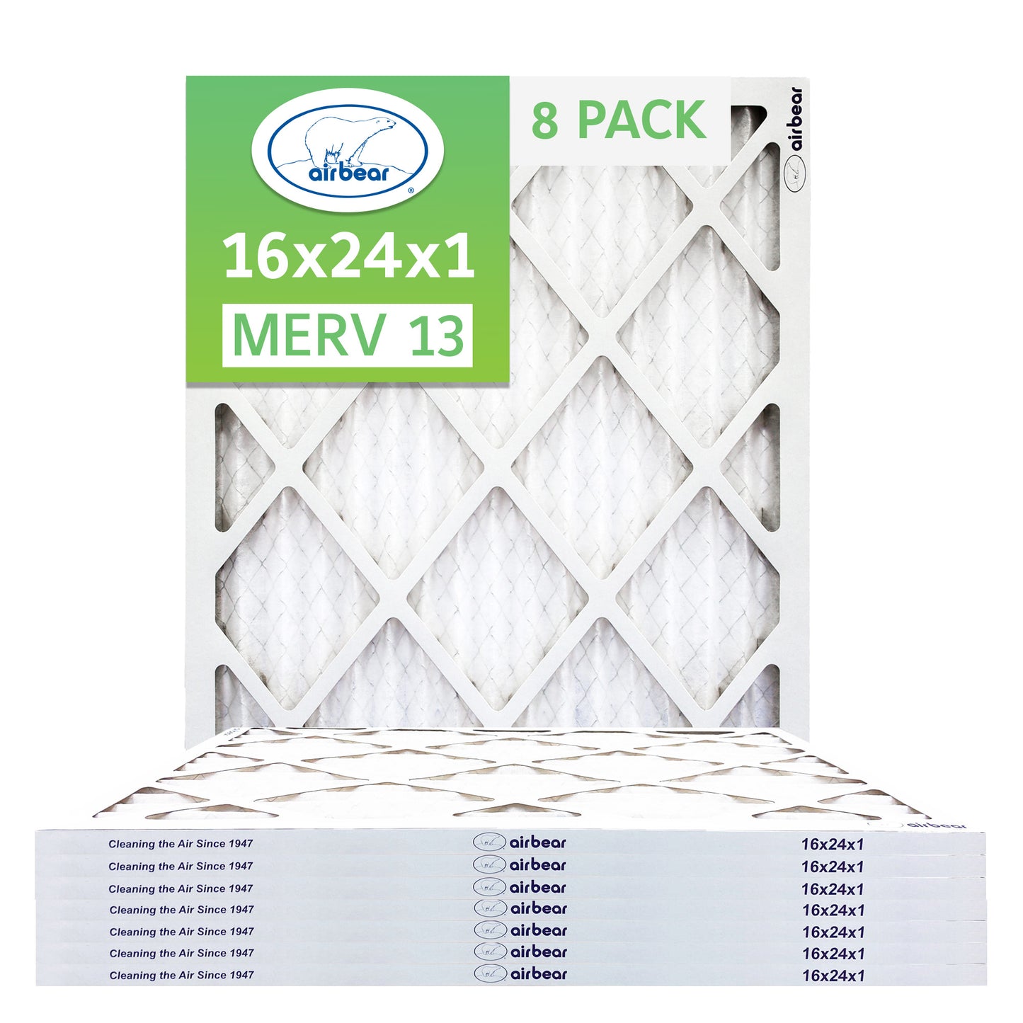Air Bear 16x24x1 Pleated Air Filters