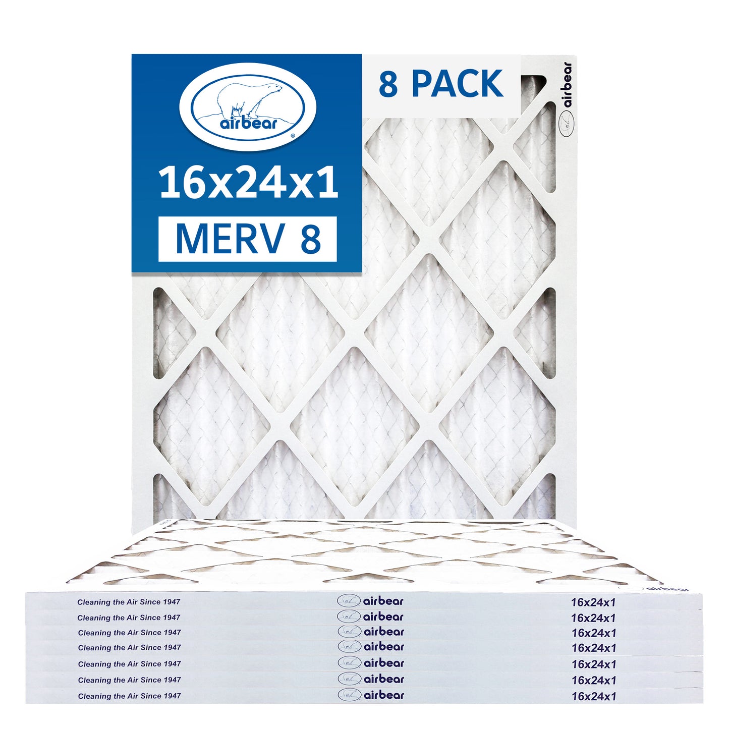Air Bear 16x24x1 Pleated Air Filters