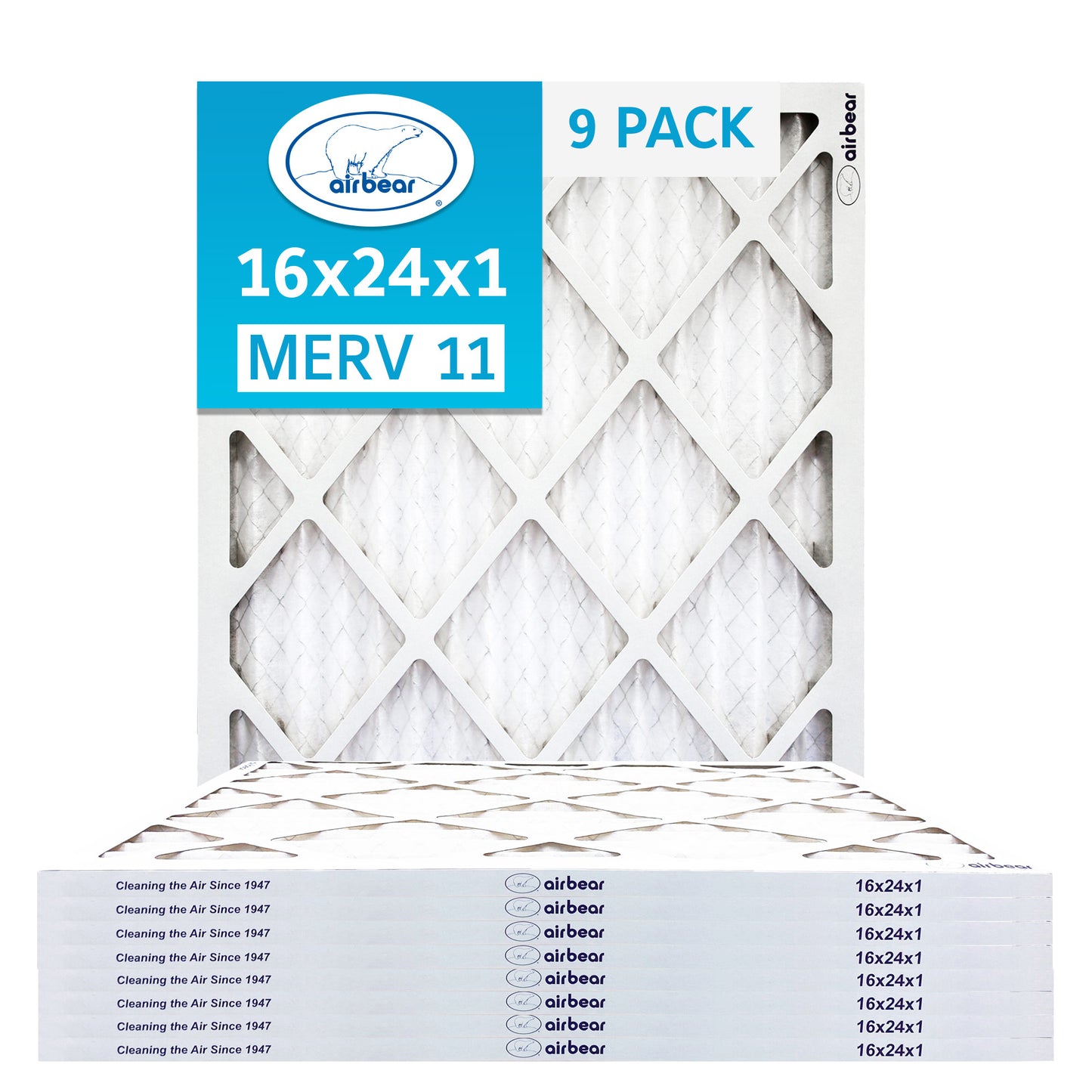 Air Bear 16x24x1 Pleated Air Filters