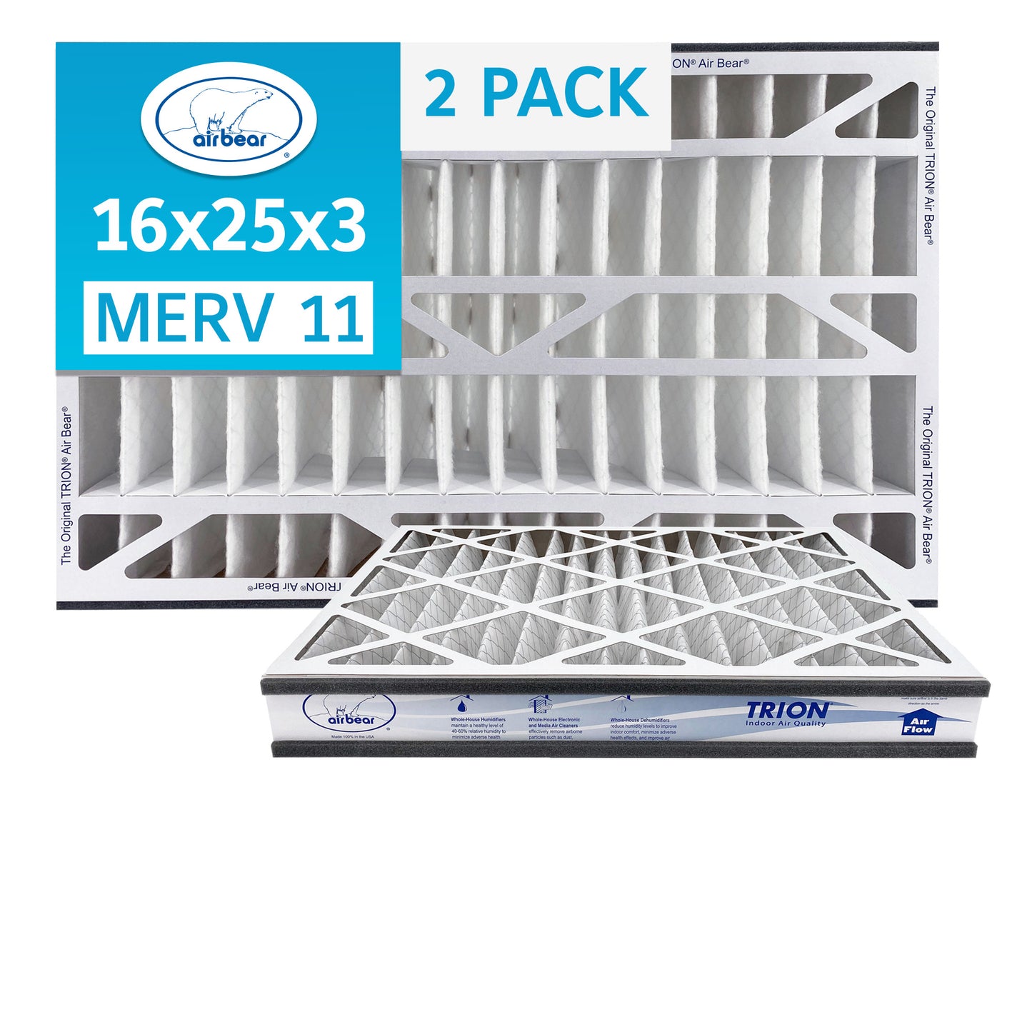 16x25x3 TRION Air Bear Cub Pleated Air Filter