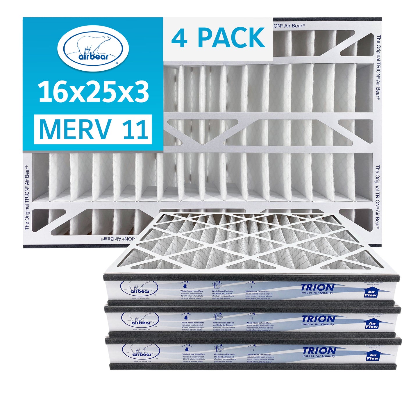 16x25x3 TRION Air Bear Cub Pleated Air Filter
