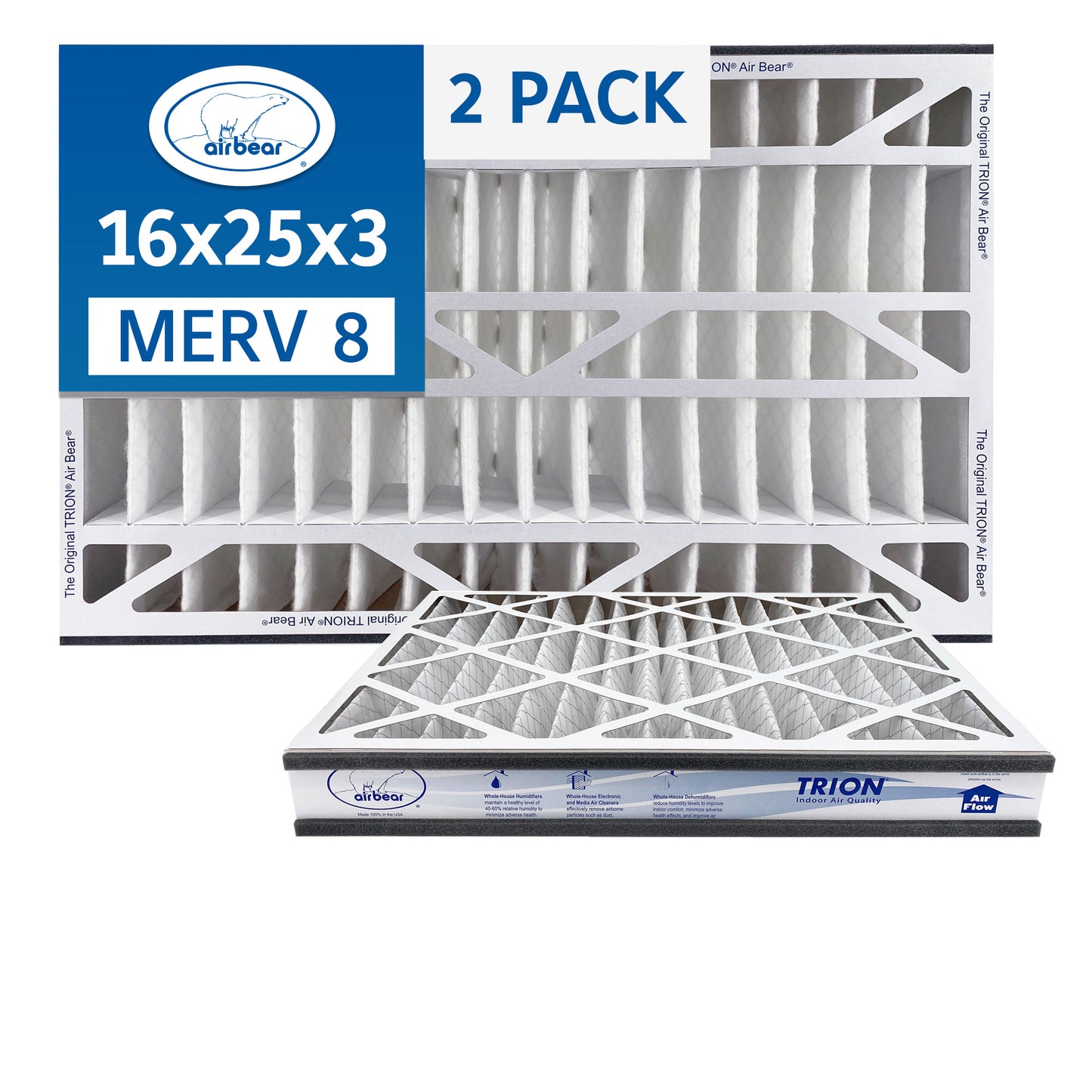 16x25x3 TRION Air Bear Cub Pleated Air Filter