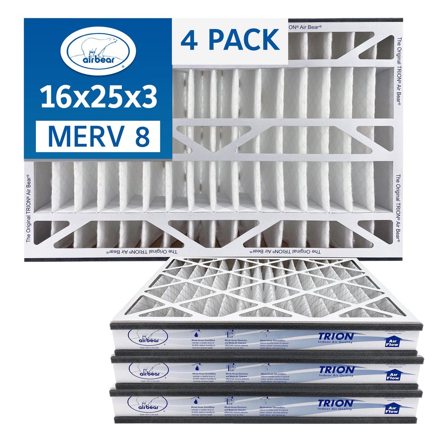 16x25x3 TRION Air Bear Cub Pleated Air Filter