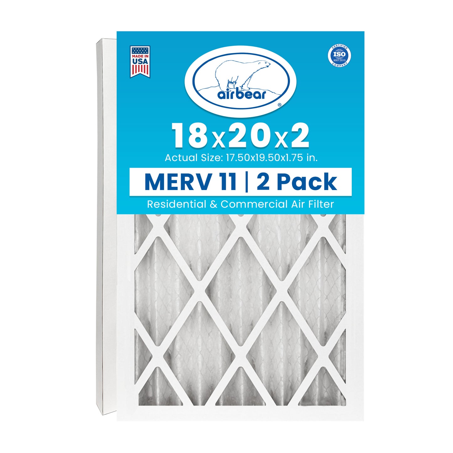 Air Bear 18x20x2 Pleated Air Filter