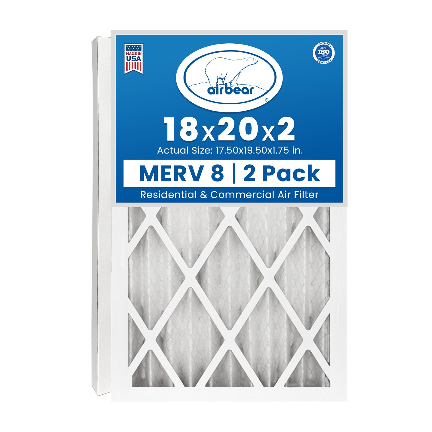 Air Bear 18x20x2 Pleated Air Filter