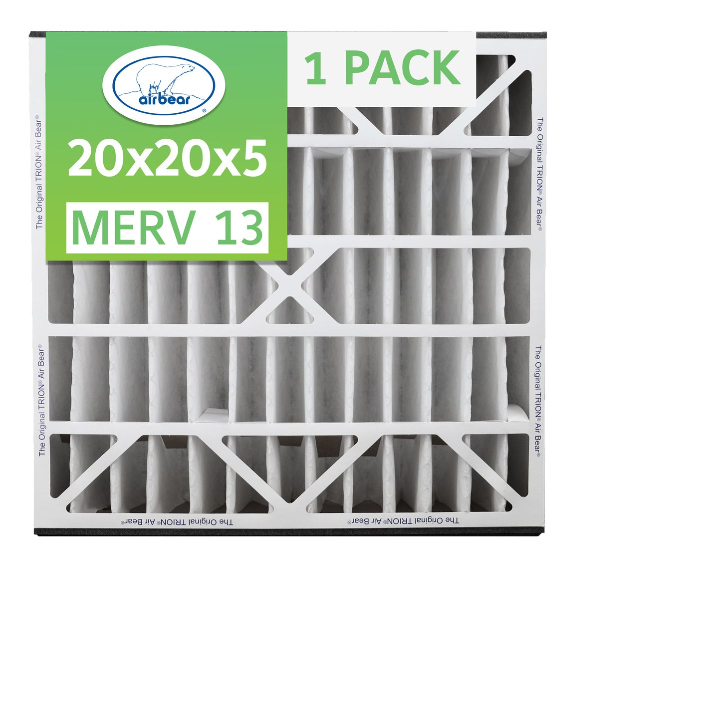 Air Bear 20x20x5 Pleated Air Filter