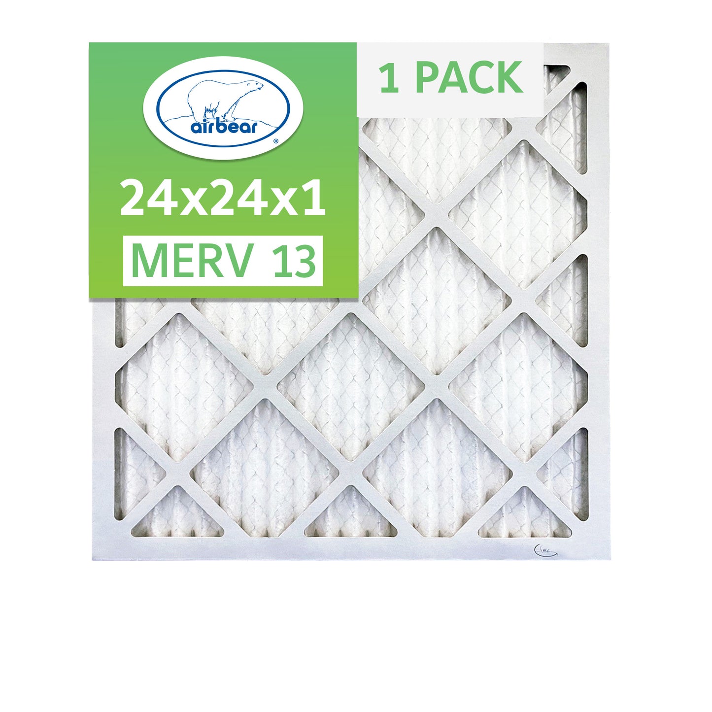 Air Bear 24x24x1 Pleated Air Filter