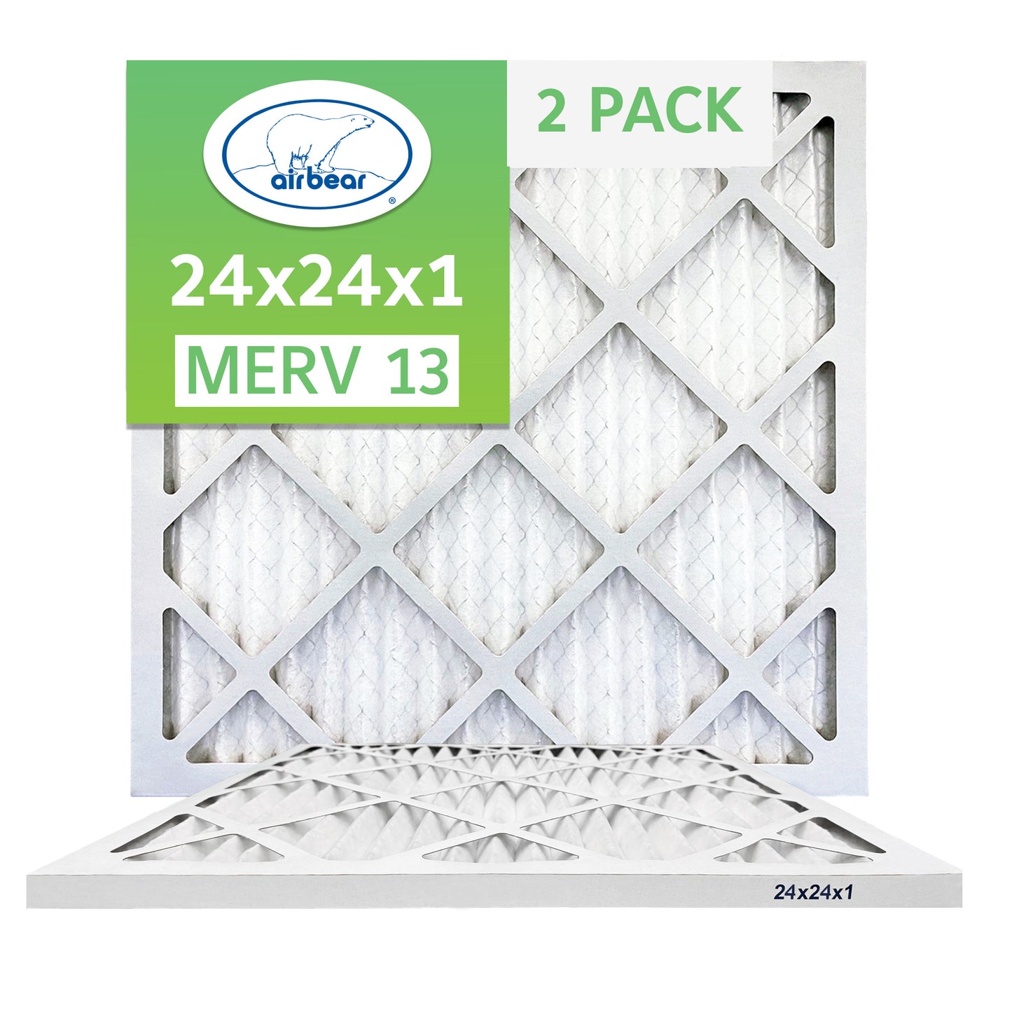 Air Bear 24x24x1 Pleated Air Filter