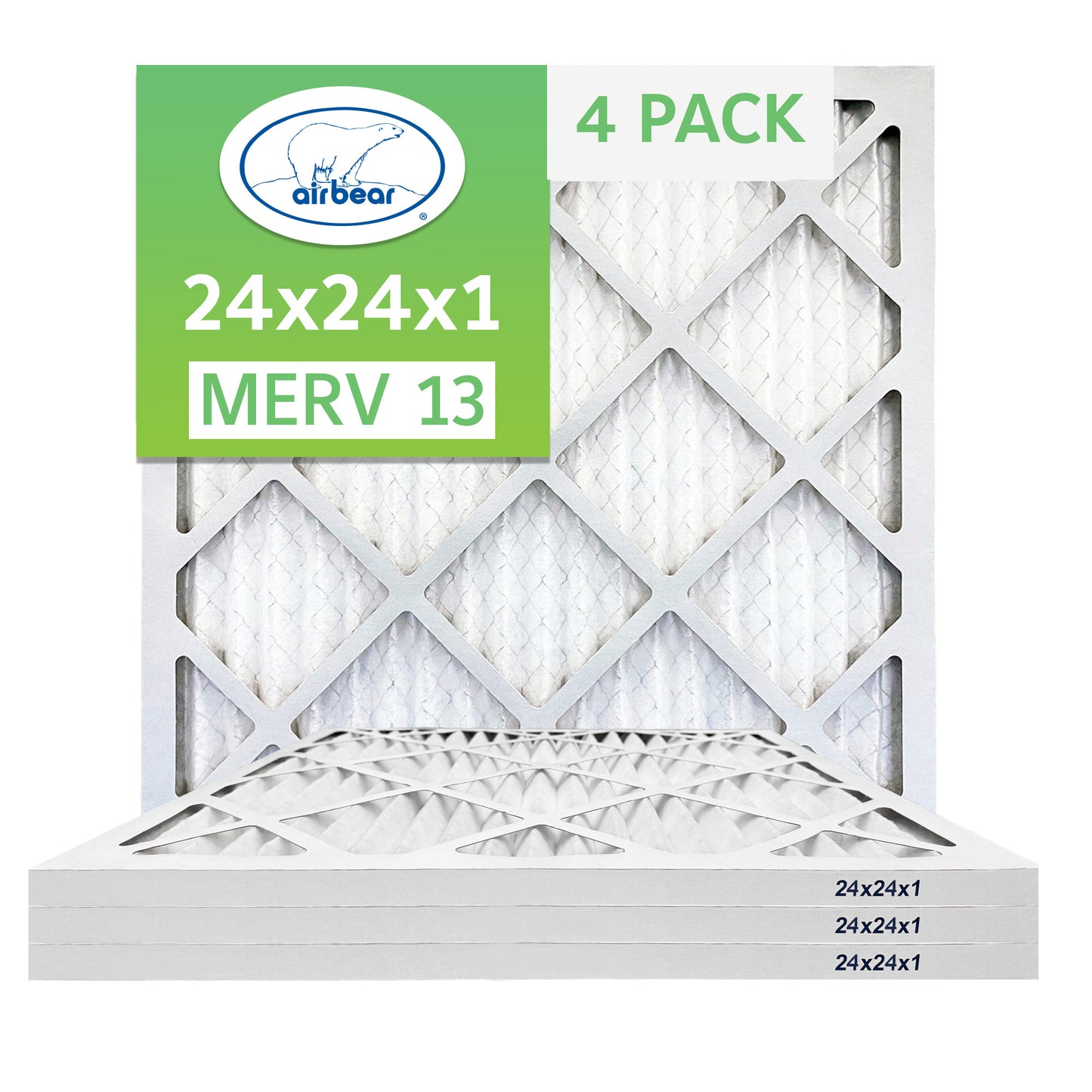 Air Bear 24x24x1 Pleated Air Filter