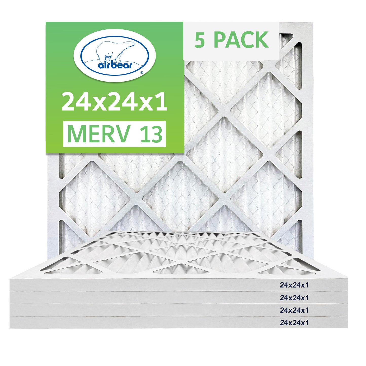 Air Bear 24x24x1 Pleated Air Filter