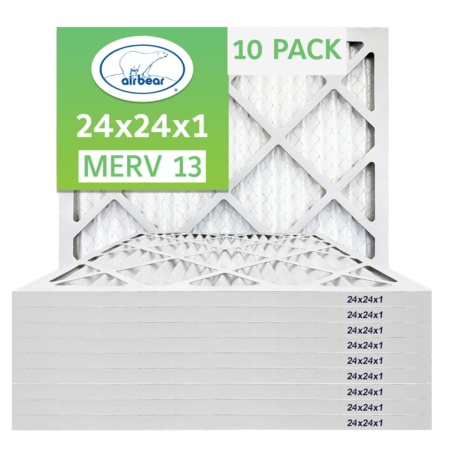 Air Bear 24x24x1 Pleated Air Filter