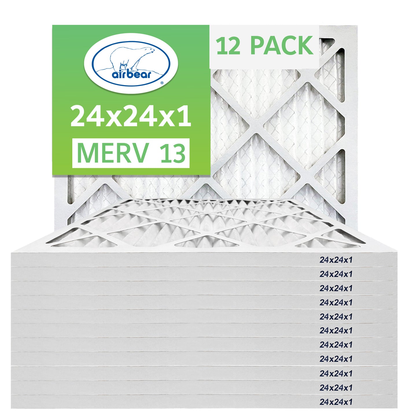 Air Bear 24x24x1 Pleated Air Filter