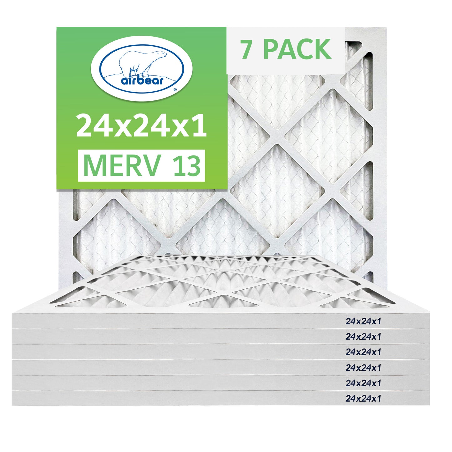 Air Bear 24x24x1 Pleated Air Filter
