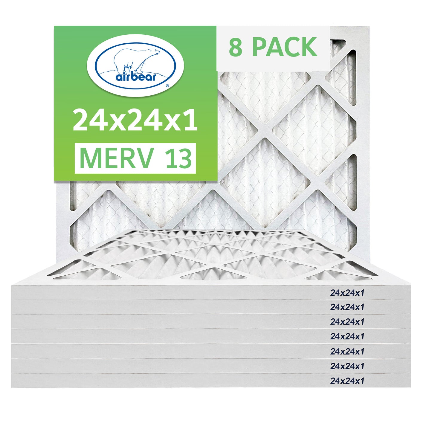 Air Bear 24x24x1 Pleated Air Filter
