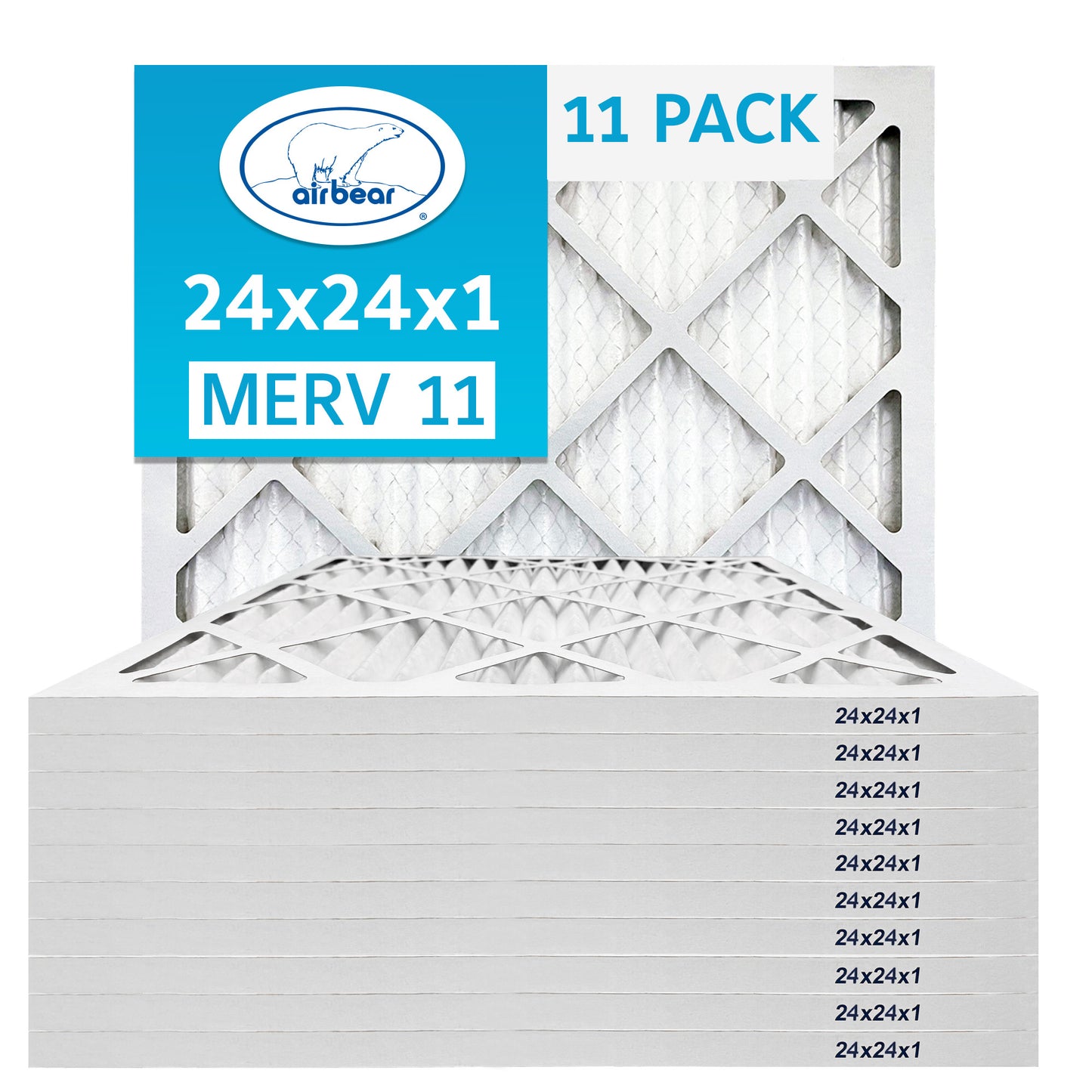 Air Bear 24x24x1 Pleated Air Filter