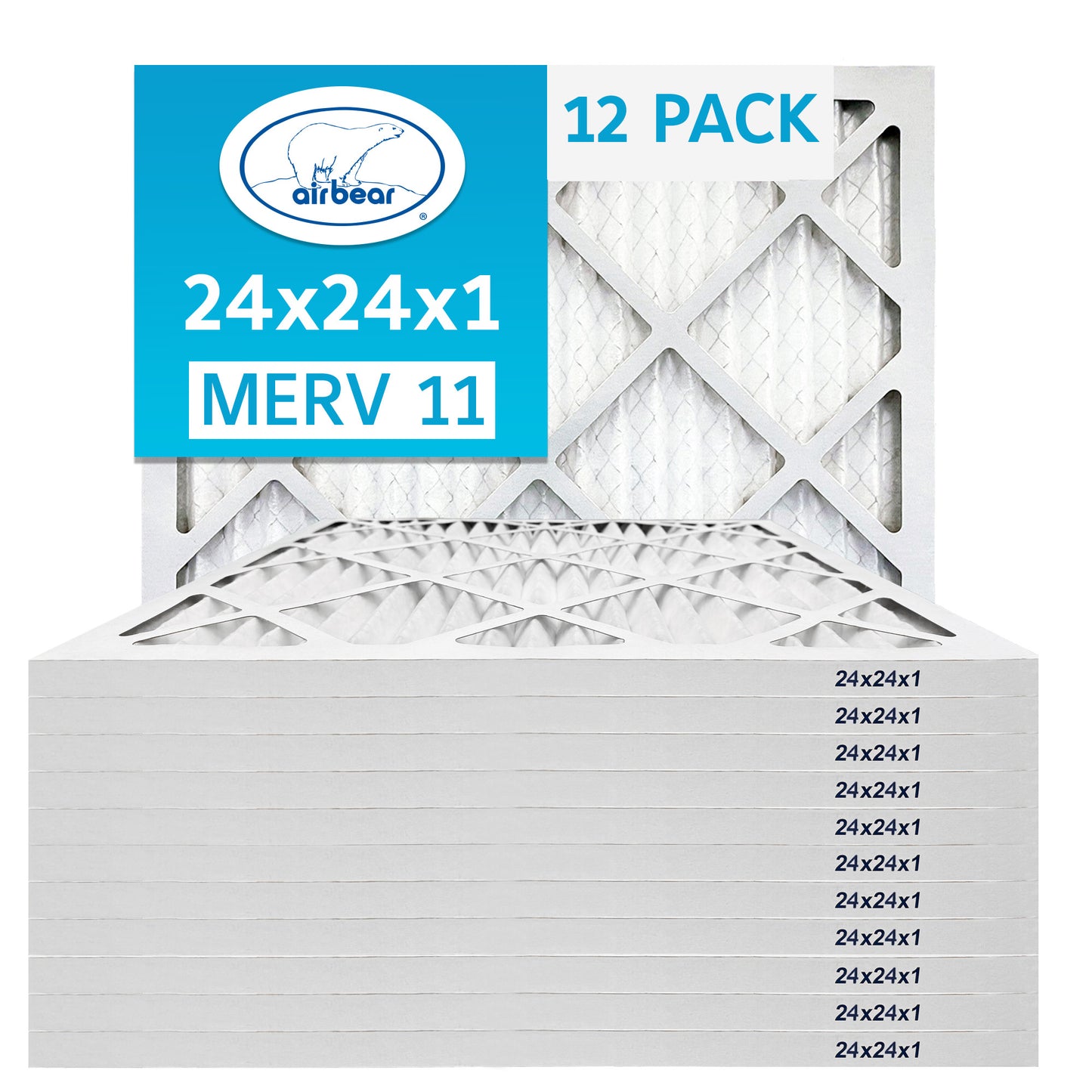 Air Bear 24x24x1 Pleated Air Filter